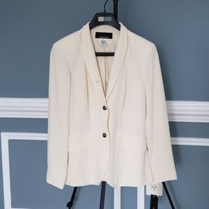 Jones New York White/ Cream Woman's Blazer Size 12